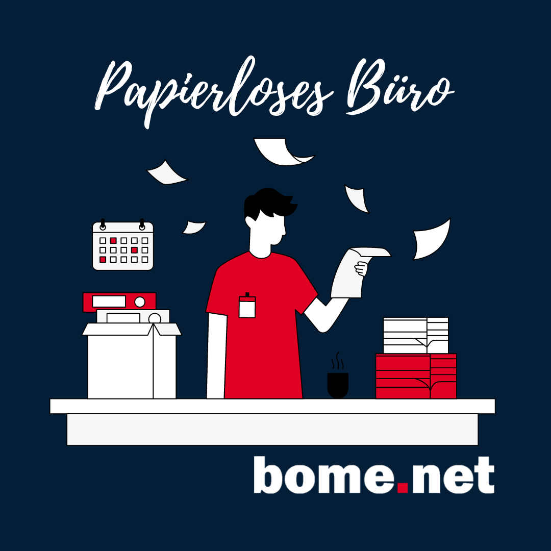 Papierloses Büro - Digitalisierung mit bome.net 